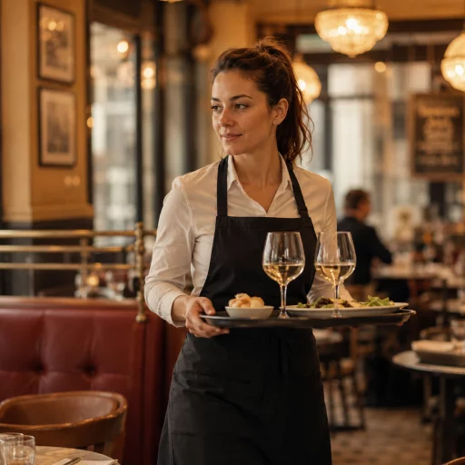 Serveuse dans un restaurant